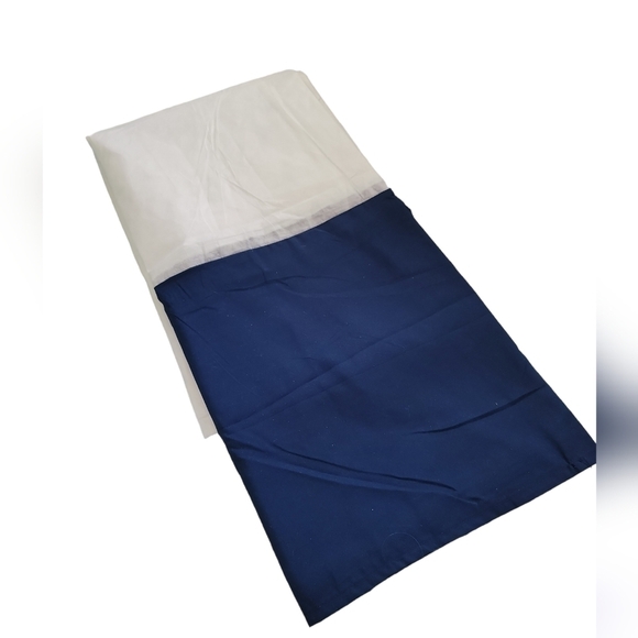 ๐ 4 for $25 ๐ ROOM ESSENTIALS SOLID QUEEN BEDSKIRT IN NAVY - Picture 2 of 8